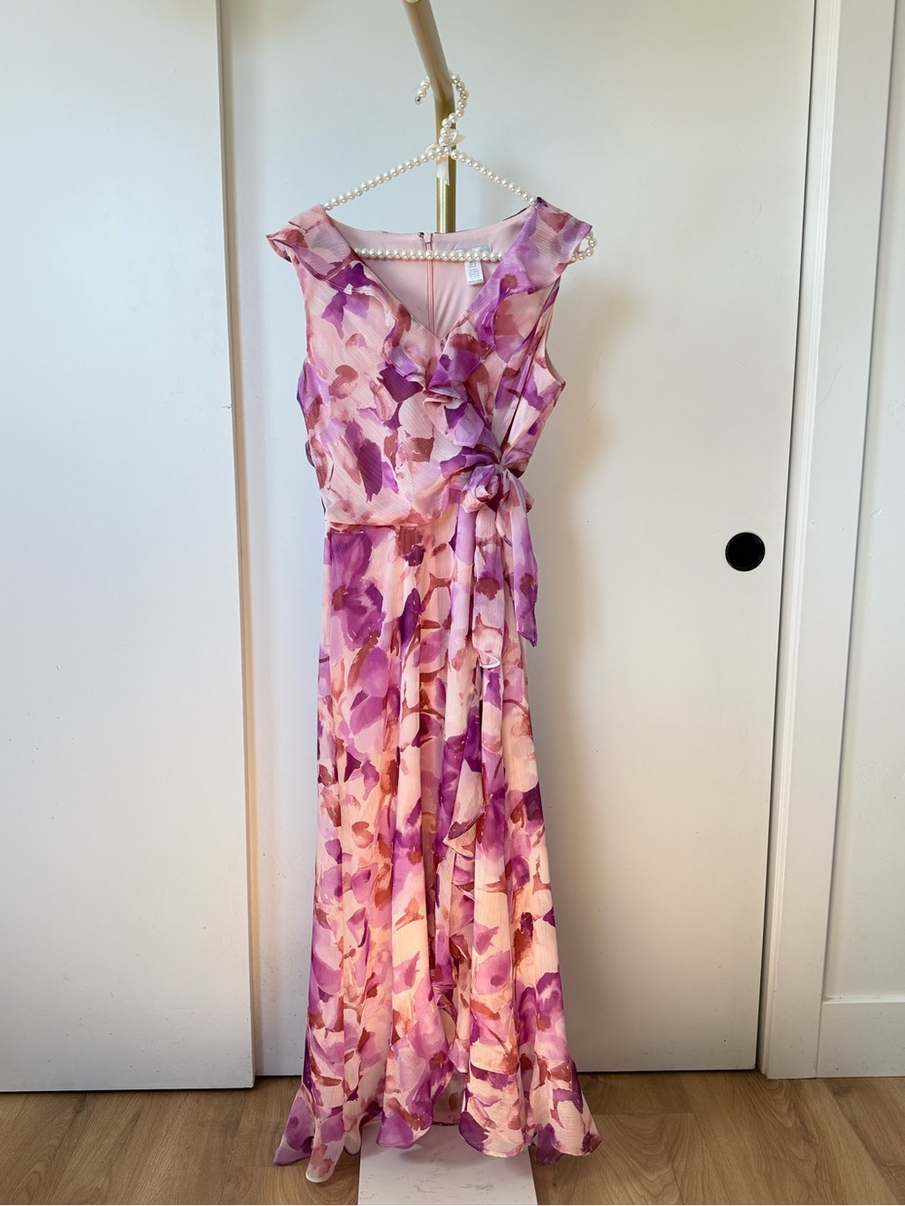 London Times Floral Maxi Dress - Size 4